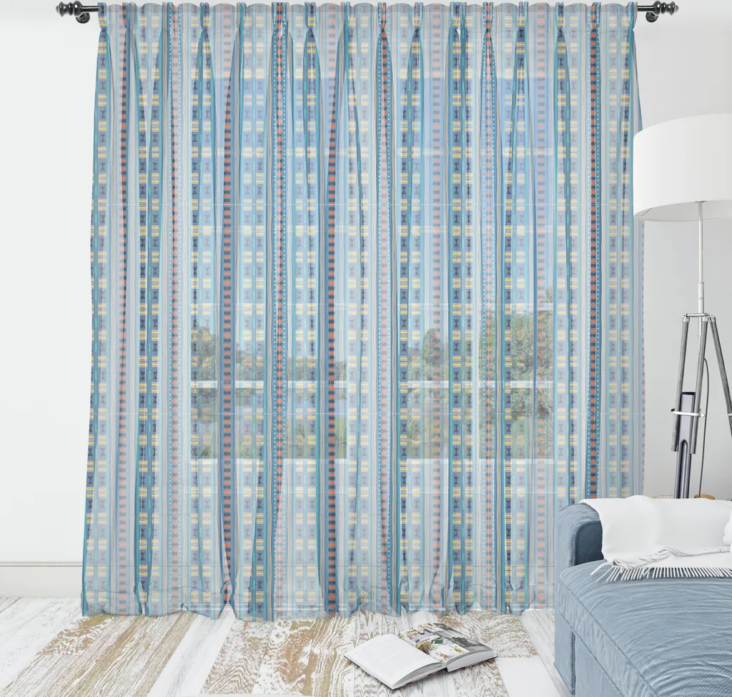 Tapisserie murale pour cacher un mur nu avec design ethnique et coloré