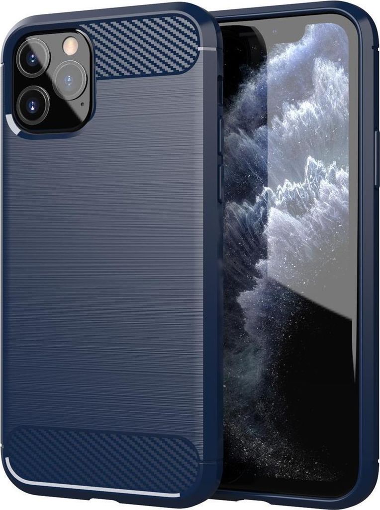 Cadorabo Hülle für Apple iPhone 11 PRO MAX in Blau Schutzhülle TPU Case Cover Etui Handyhülle