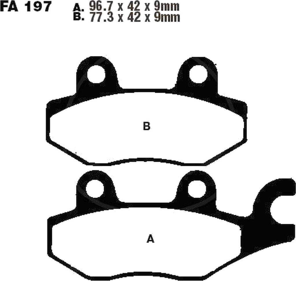 Bremsbeläge Vorderrad für Keeway RKS 125 Baujahr 2011-2016 Bremsklotz von EBC - Neu