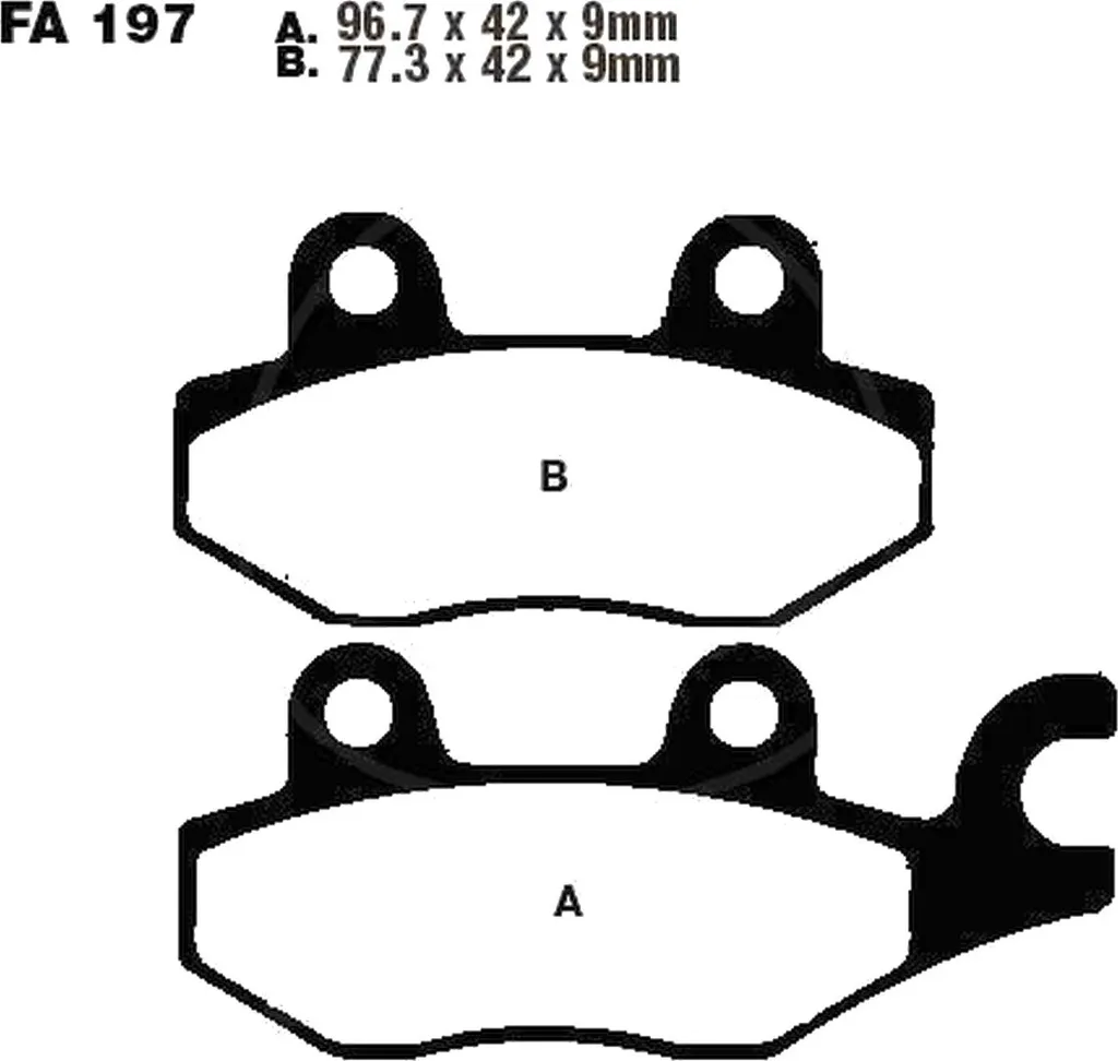 Plaquettes de frein avant pour AJS DD 250 E Regal Raptor 2004-2009 Pamoto