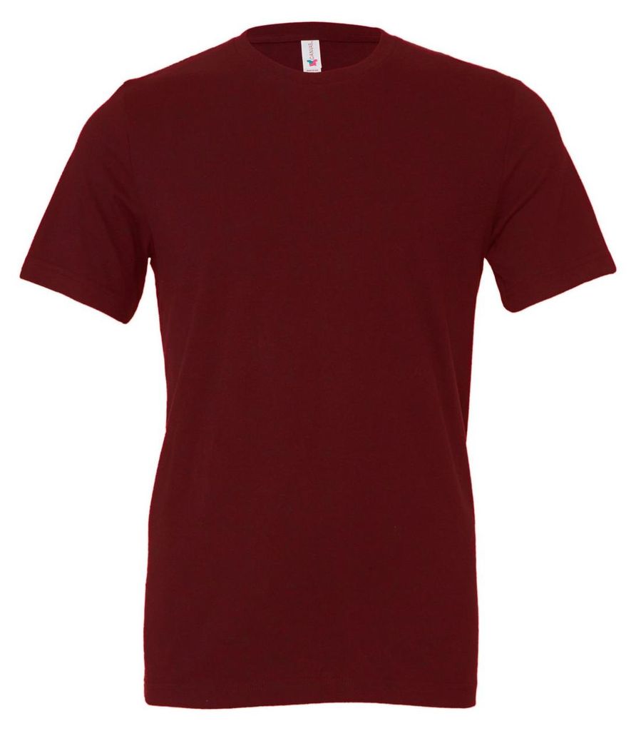 Bella + Canvas - T-Shirt für Herren/Damen Uni kurzärmlig FK3234 (4XL) (Weinrot)