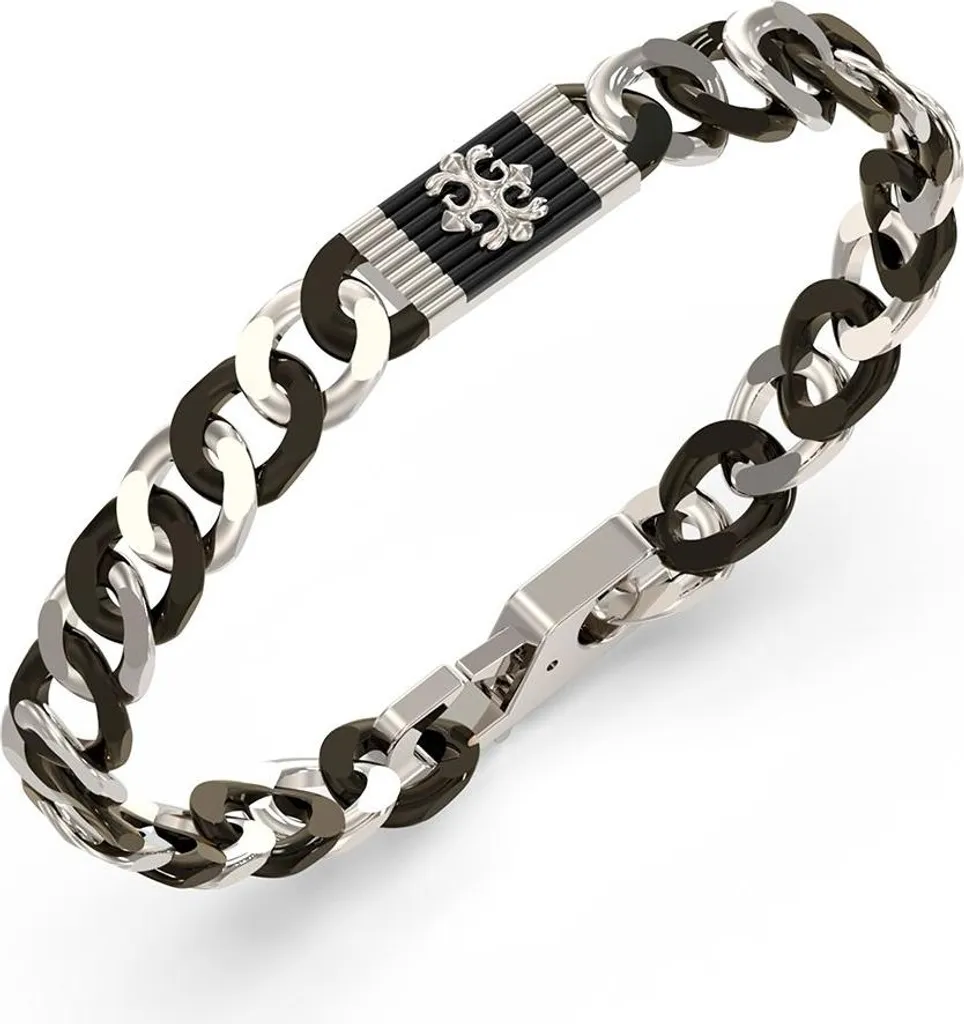Regalo Uomo: Bracciale Guess JUMB05063JWSTBKS Argento Originale