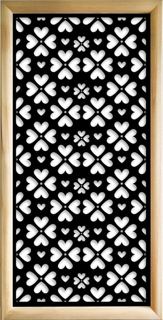 LOVE ME - Moduli Decorativi in holz e PVC 47x94 cm schwarz