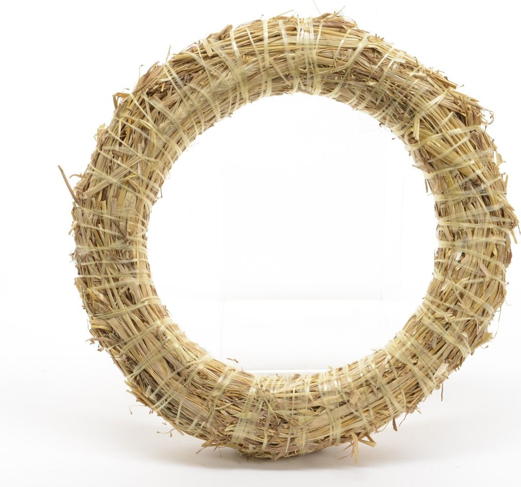 Ghirlanda di paglia / ghirlanda vuota 35 cm naturale Immagine del prodotto 