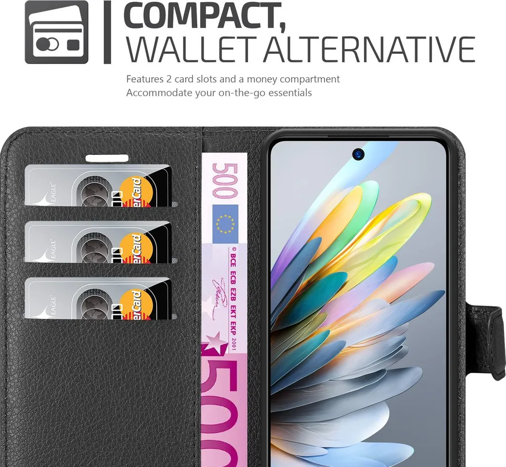 Cover ZTE Blade A75 4G Cadorabo: Stile Phantom Black e Praticità - 3