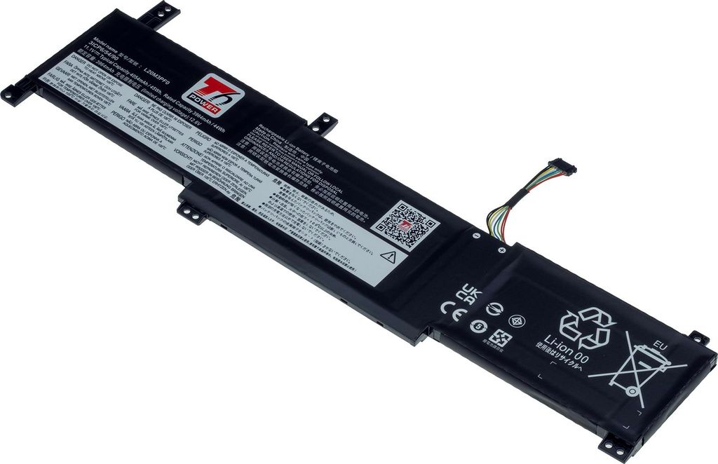 T6 Power Akku für Lenovo IdeaPad 3-14ALC6, Li-Poly, 11,1 V, 4050 mAh (45 Wh), schwarz