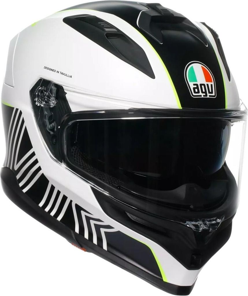 Přilba AGV K7 Super 46, bílá/černá/žlutá, M (57/58) Obrázek produktu 
