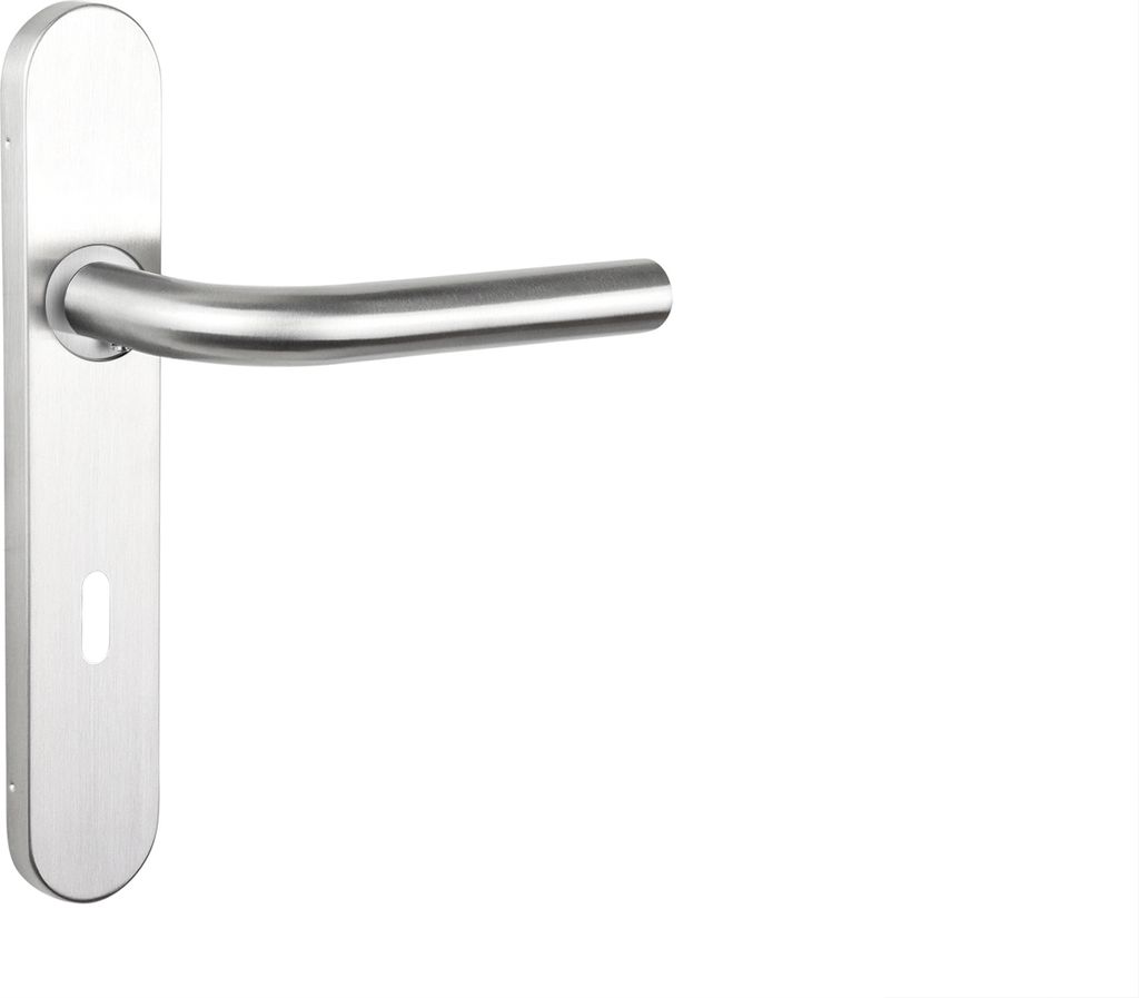 Lavuzo Türgriffe Oristano Edelstahl mit abgerundetem Schild SL72 - Pro Set