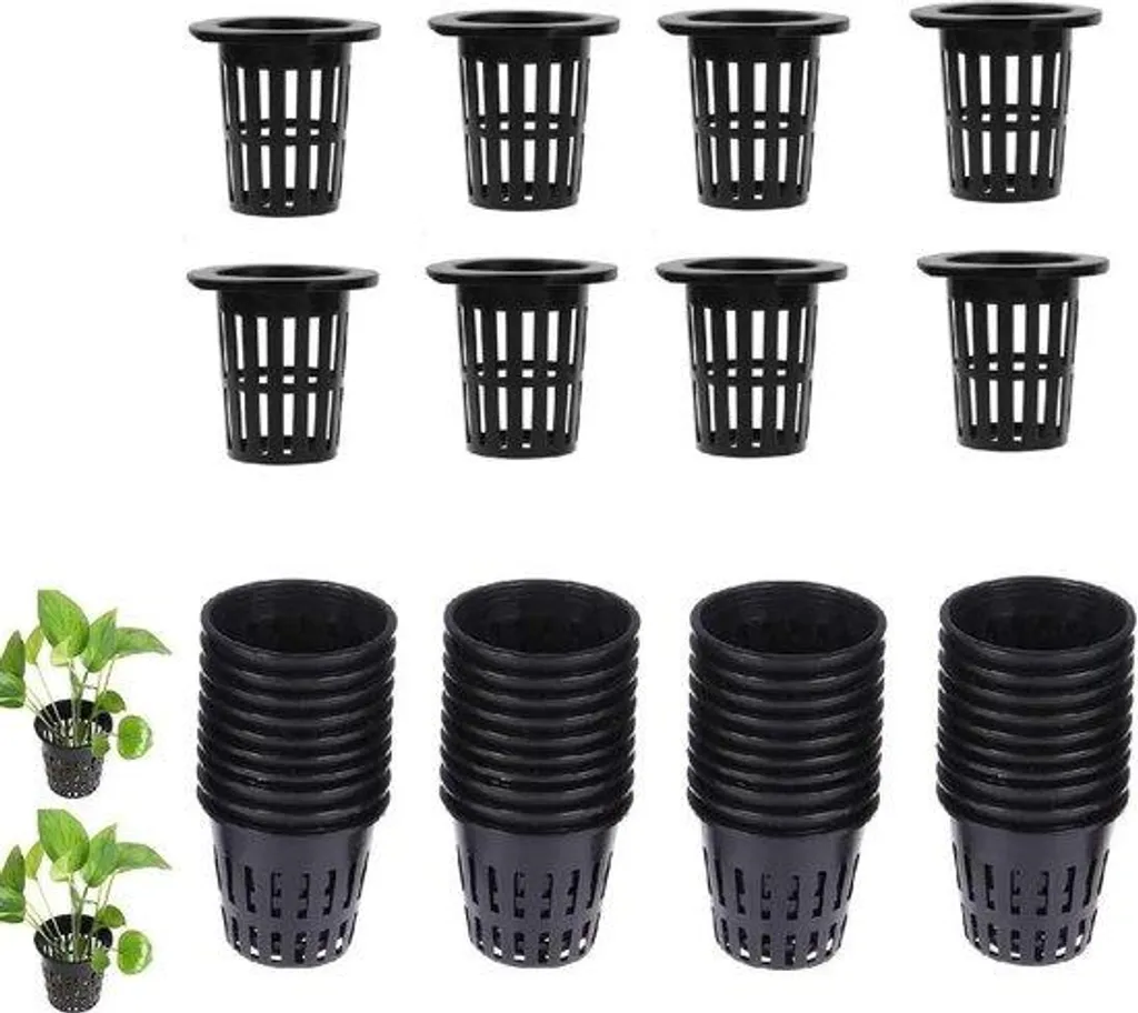 Pots en filet pour système hydroponique et aéroponique - Pack de 50 unités