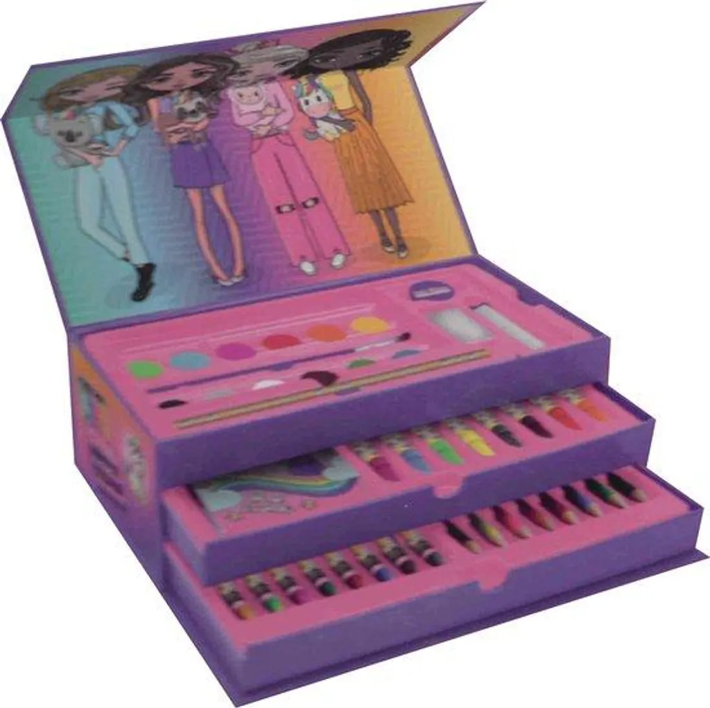 Astuccio BFF Good Vibes 3 Zip | Cancelleria Estetica per Ragazze