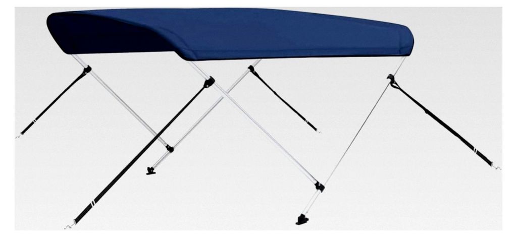 2-Bogen Bimini-Top Marineblau 150x120x110 cm Markisen und Sonnenschutz für Außenbereiche, Gärten und Innenhöfe