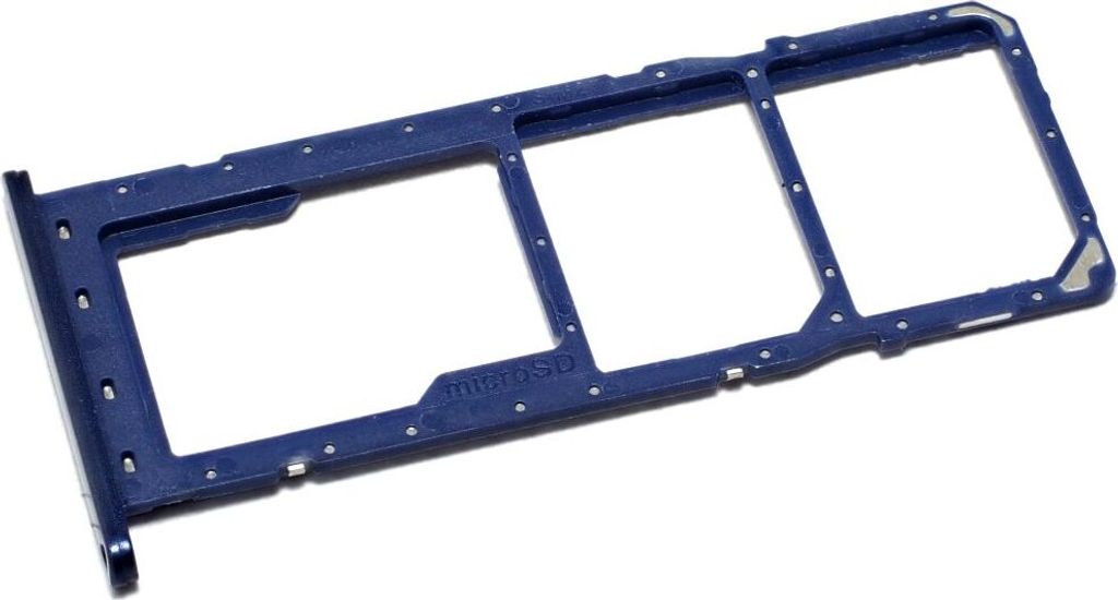 Dual Simkartenhalter und micro-SD Speicherkartenfach für Samsung Galaxy A03s, Original Ersatzteil, Blau GH81-21255A