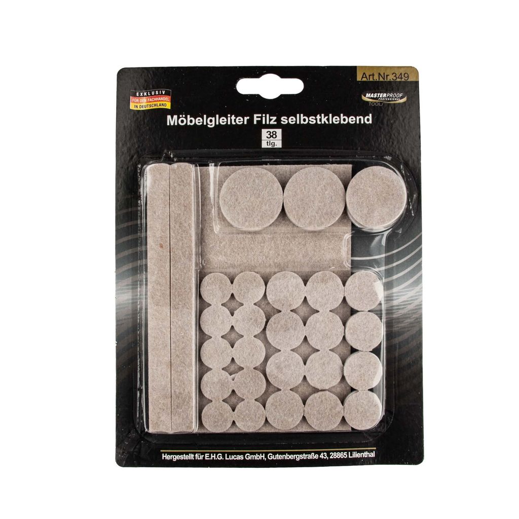 MASTERPROOF PROFESSIONAL Assortimento di feltrini per Immagine del prodotto 