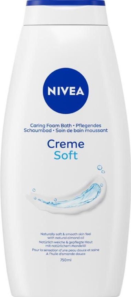 Nivea Creme Soft Badefluid 750 ml