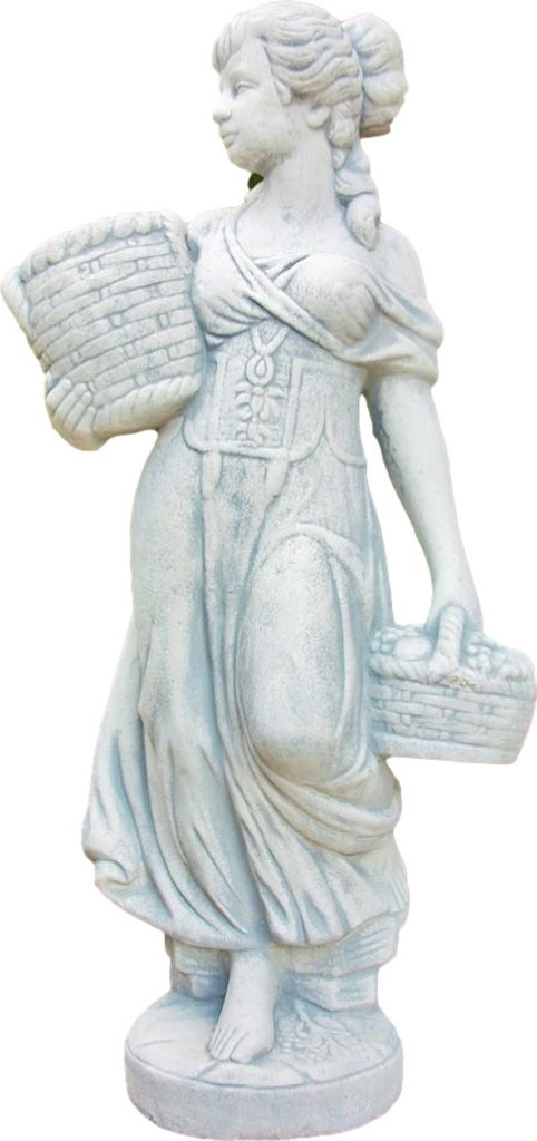 Schöne Frauenfigur zum Bepflanzen aus Steinguss perfekt für den Garten die Terrasse oder den Vorgarten ist Witterungsbeständig und Neu 110cm H, ...