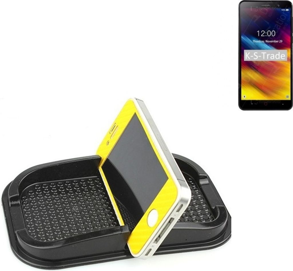 K-S-Trade Auto Anti Rutsch Matte Smartphone-Halter kompatibel mit Doogee X100 Haft Pad Armaturenbrett Handy-Halterung Silikon