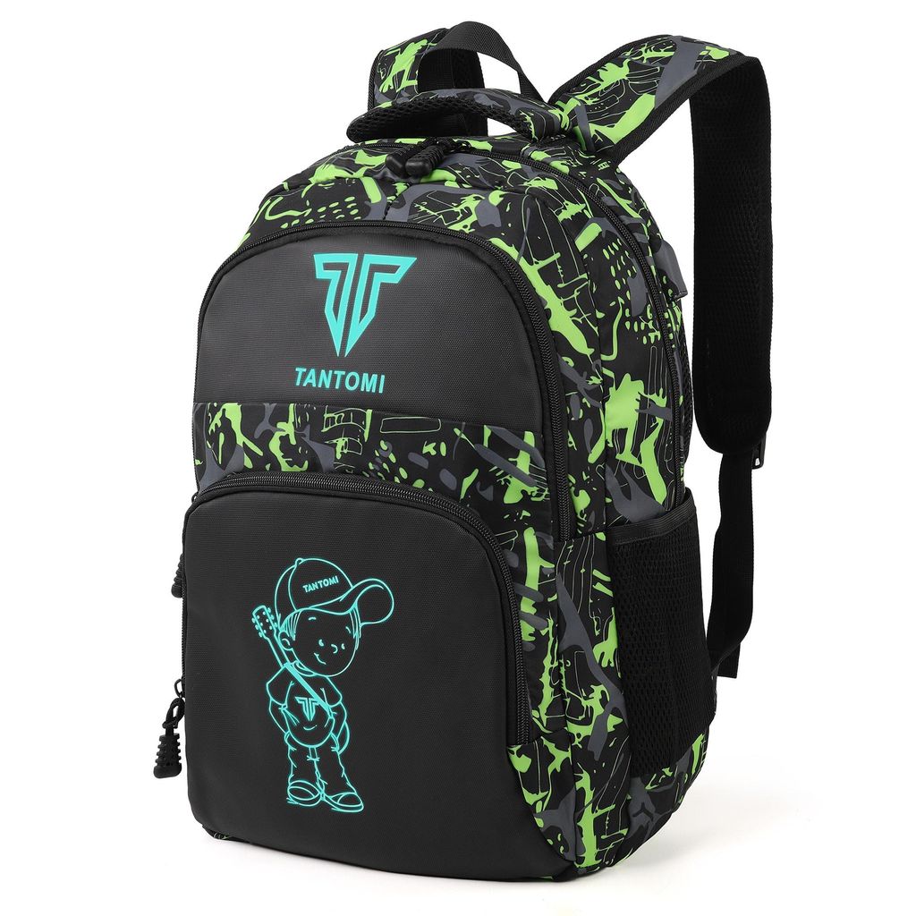Schulrucksack Jungen Schulrucksack teenager schulranzen Jugendliche Daypacks, Reflektierender Wasserdicht Outdoor Camping Groß rucksack