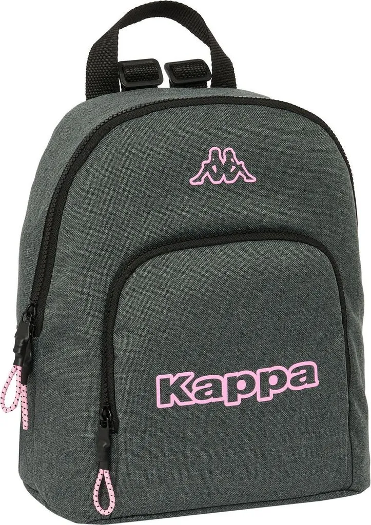 Zaino Kappa Silver Pink Mini Grigio - Resistente e Versatile - 1