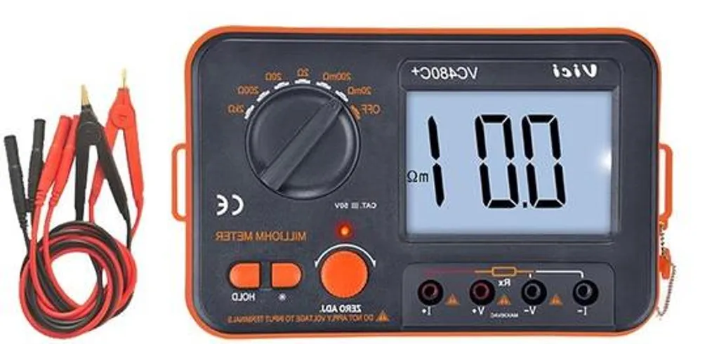 Mégohmmètre numérique professionnel avec écran rétroéclairé pour électricien