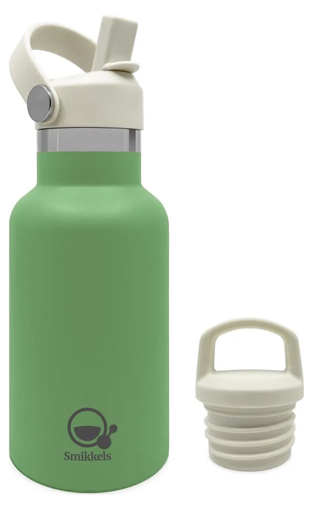 Smikkels Gourde Thermos en Acier Inoxydable 350ml Vert pour l'École