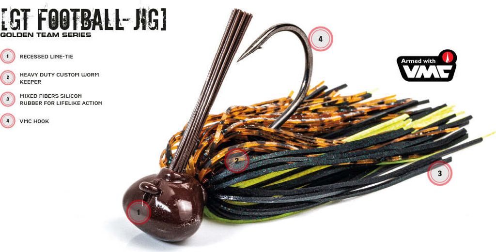 Molix GT Football Jig Skirted - 14g 4/0
