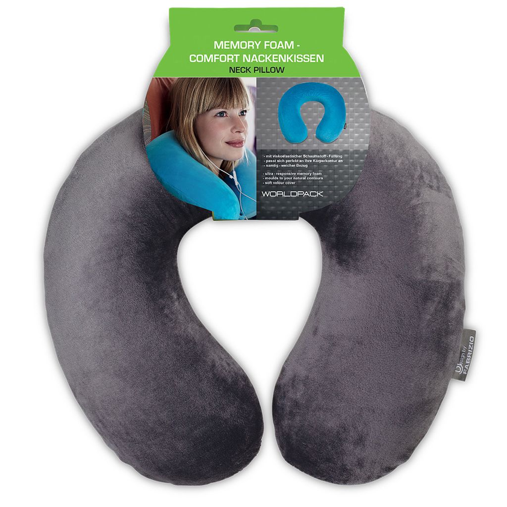 WORLDPACK Nackenkissen *dunkelgrau
