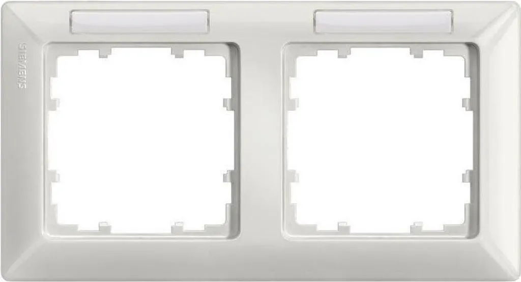 Siemens 5TG2552-1 Placca DELTA Line 2 Posti Orizzontale Bianca
