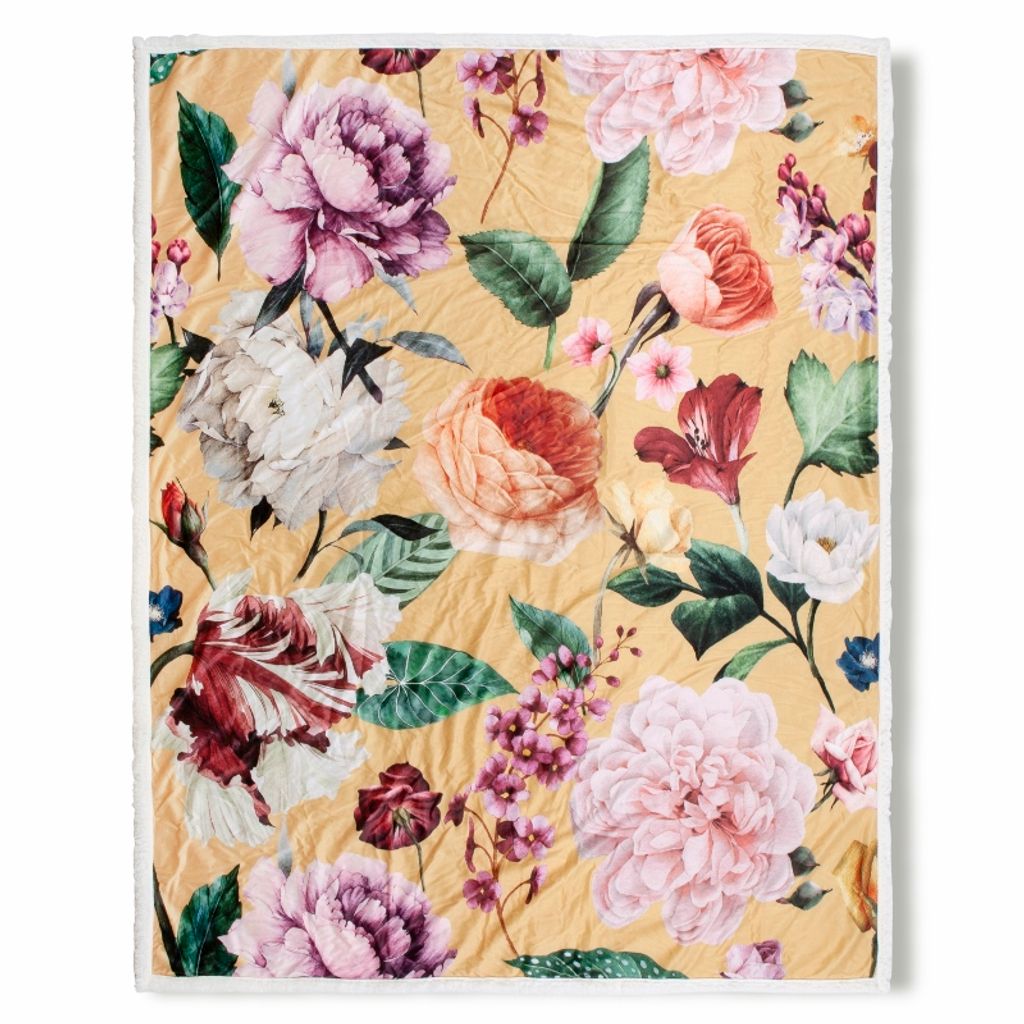 Plaid Descanso 130x160 cm - flowers
