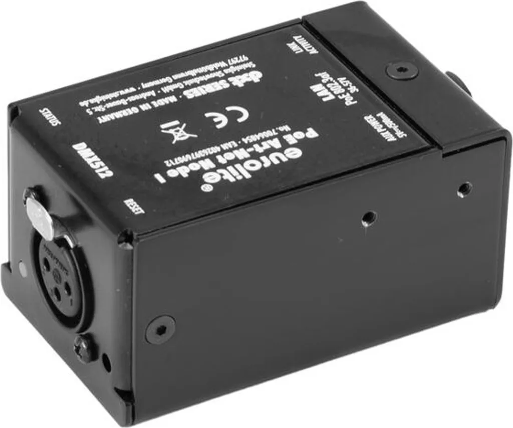 Node Art-Net vers DMX Eurolite DXT avec Alimentation PoE Intégrée