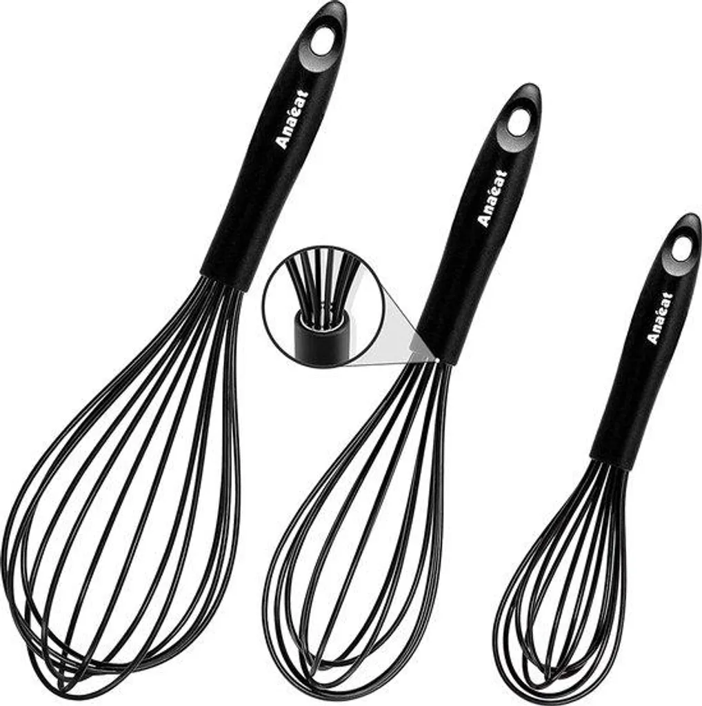Repose-plat et Maniques en Inox Noir - Lot de 3 Accessoires de Cuisson