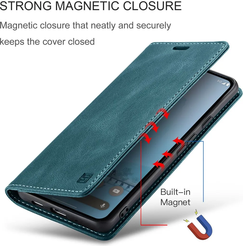 Custodia Protettiva Robust Con Cursore Fotocamera E Cavalletto Magnetico Per Google Pixel 9A 6.3'' + Vetro Protettivo