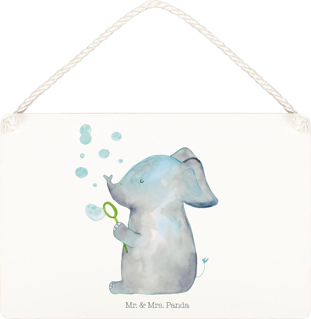 Mr. & Mrs. Panda Schild Elefant Seifenblasen DIN A5 - Transparent - Geschenk, wandtafel, holzbild, sprüche, Liebe, Lustige, Liebesspruch, Türschi...