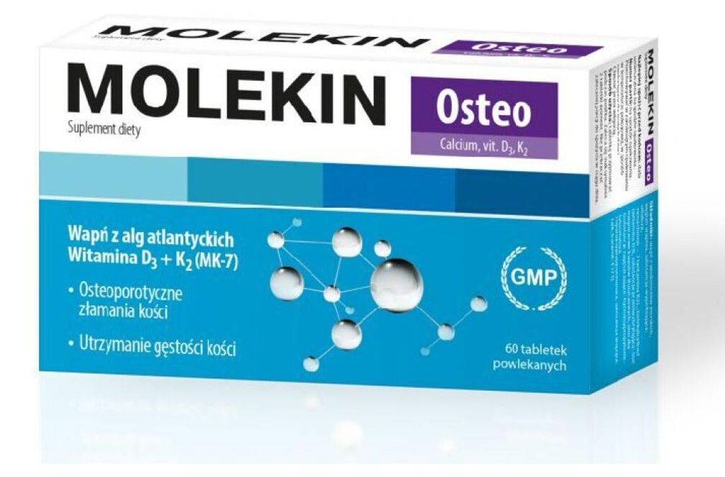 NATUR PRODUKT PHARMA Molekin Osteo Calcium D3 K2 OSTEOPOROSE Knochen 60 Tabletten