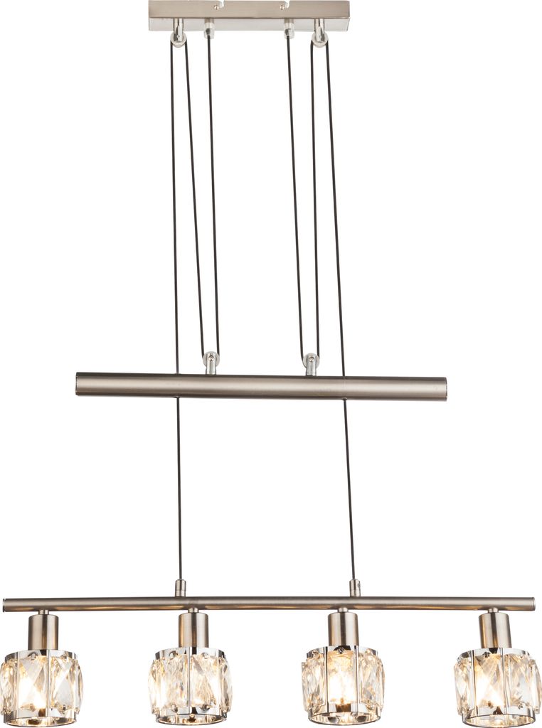 Globo Lighting|Hängeleuchte Metall Nickel matt, 4x E14 Produktbild 