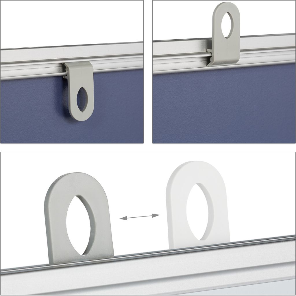 Relaxdays Kombitafel 2 in 1, Kork Pinnwand & Magnettafel, Produktbild 