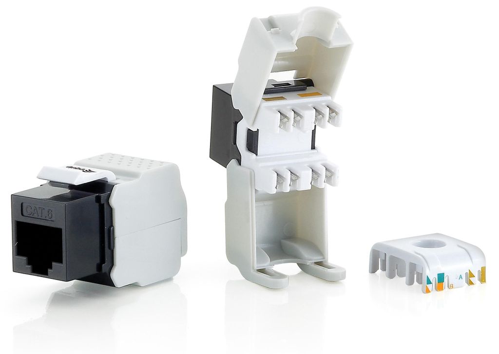 Equip Keystone Jack ungeschirmt Cat6  LSA Prem. wzf.8Stk  Produktbild 