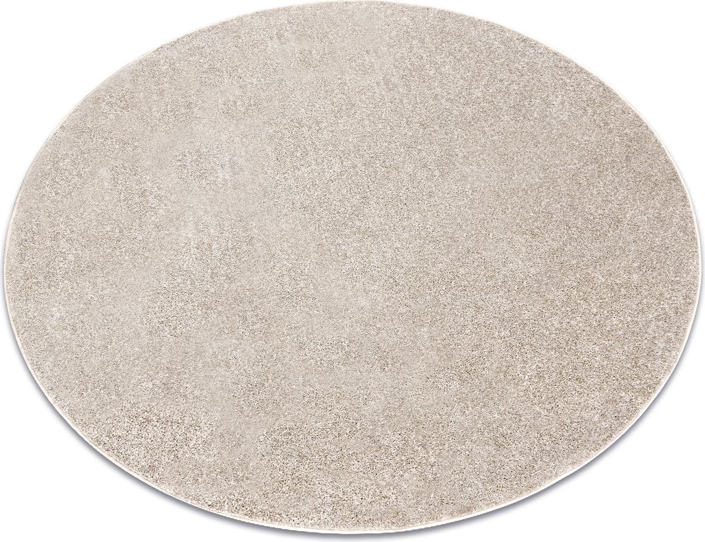 Teppich rund SANTA FE beige 33 eben, glatt, einfarbig beige rund 100 cm