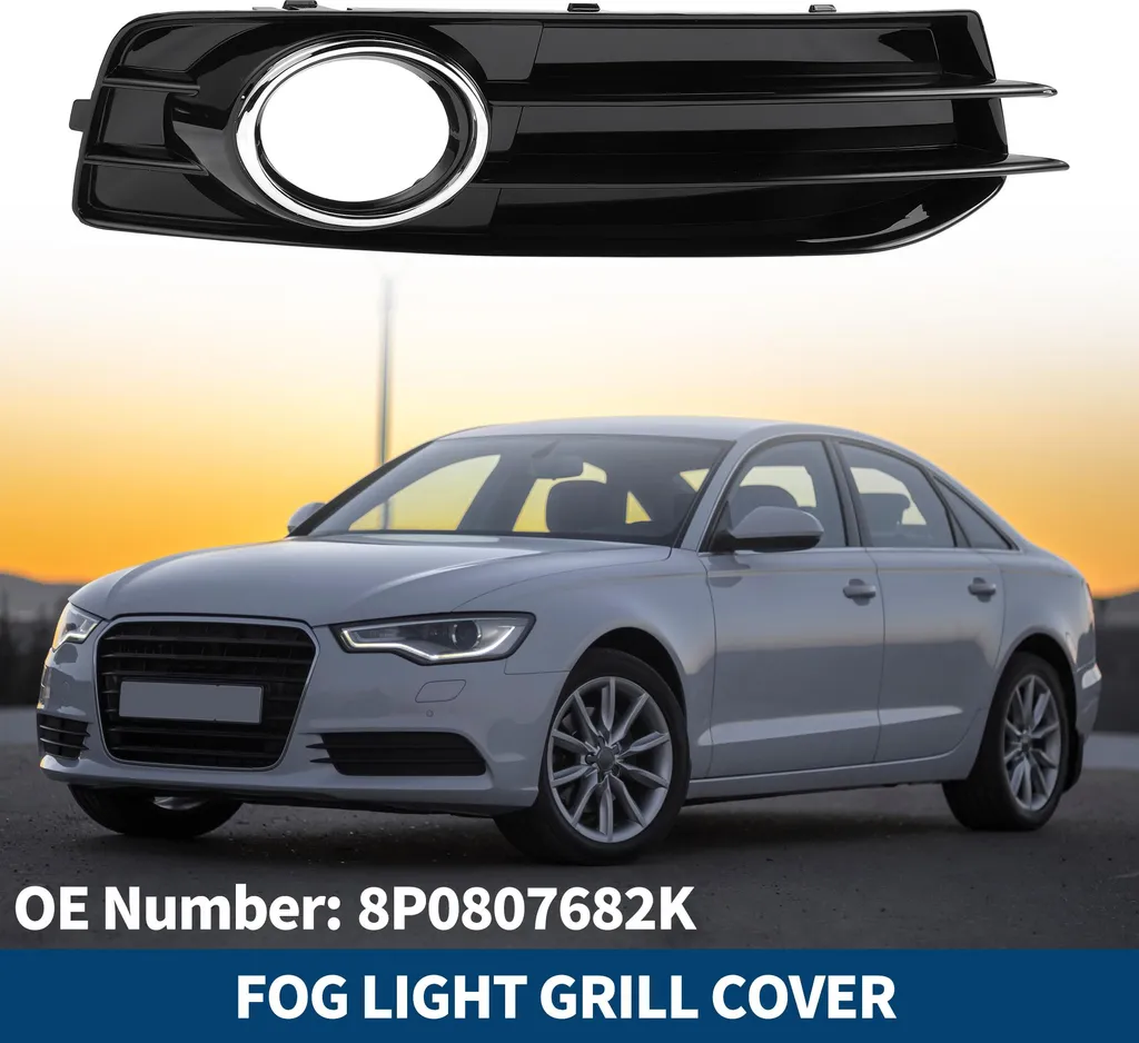 Grille antibrouillard avant droite Audi A3 8P 09-13 Noir/Argent 8P0807682K