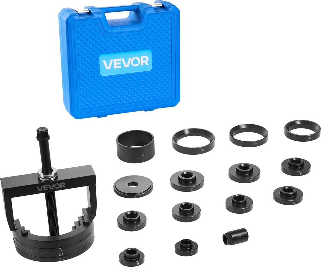 VEVOR Radnabenabzieher Lagerabzieher Set passend für die meisten Fahrzeuge mit Frontantrieb, Werkzeug zum Ausbau des Vorderradlagers, Radlager-Ein...