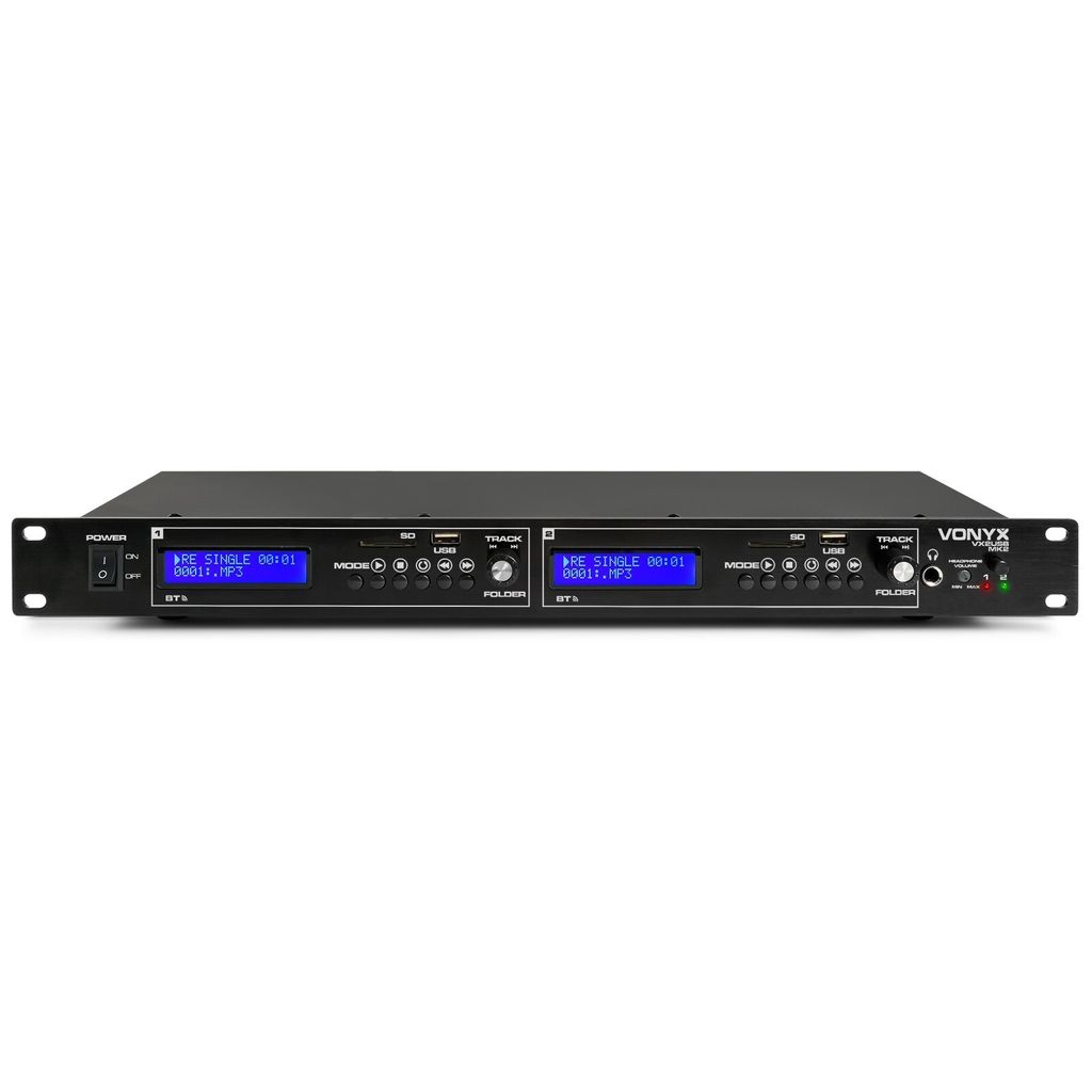Vonyx VX2USB MK2 Doppelter Mediaplayer USB/SD/BT