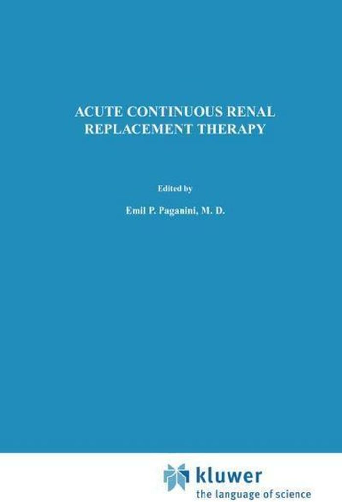 Akute kontinuierliche Nierenersatztherapie