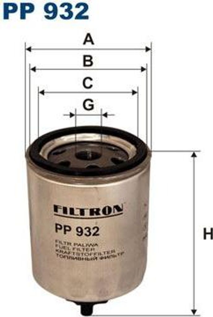 FILTRON PP 932 Kraftstofffilter OE J911213 kompatibel mit Carisma, Arena, Espace, Laguna, S40, V40