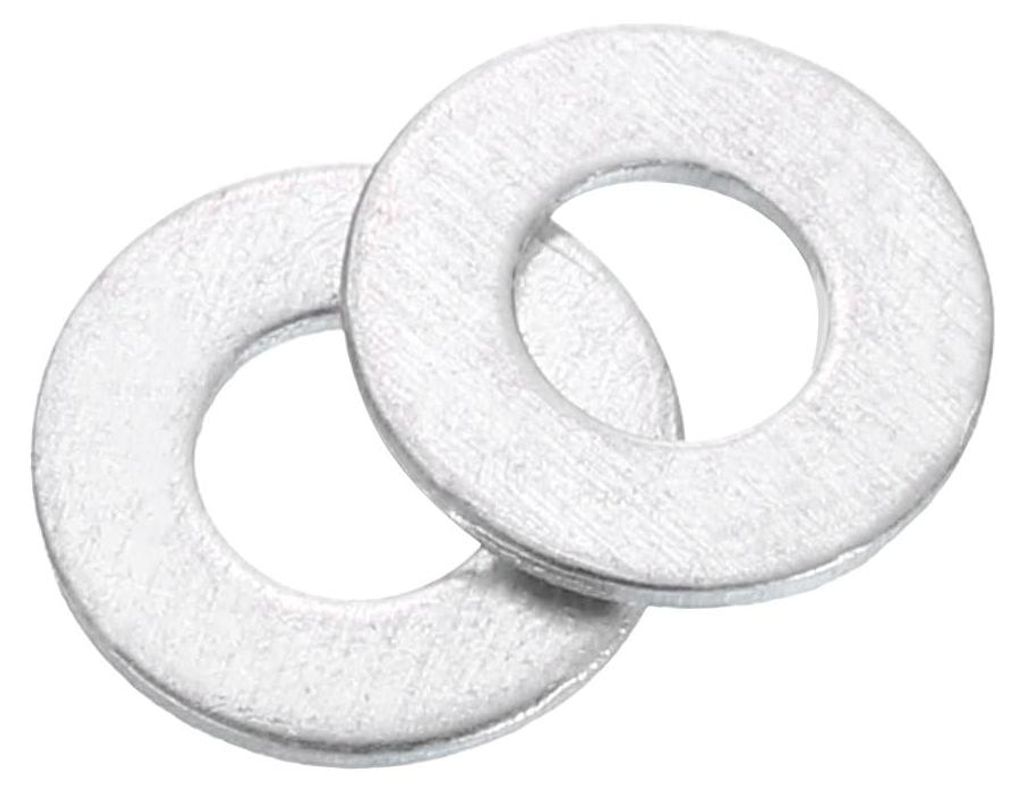 200 runde Dichtungsringe M3 x 7 x 0,5 mm, Aluminium-Dichtungsringe, silberfarben, flache Dichtungsringe für Schrauben, Muttern und Gewindestangen