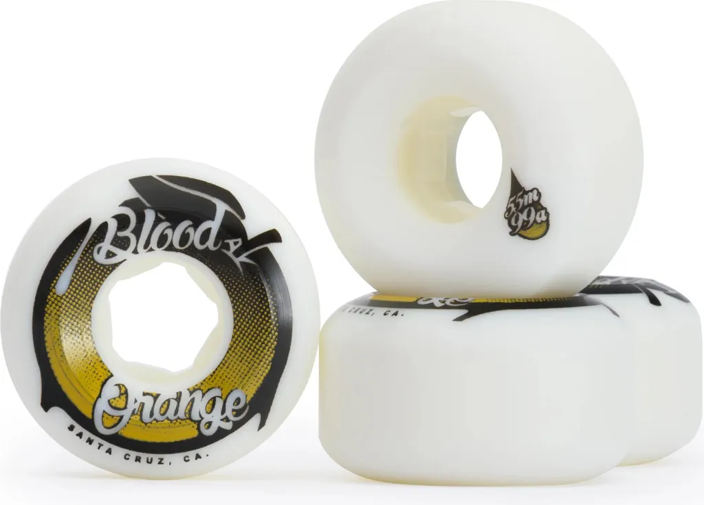 Roues Skateboard 55mm 99a pour le Street et le Skatepark Blood Orange