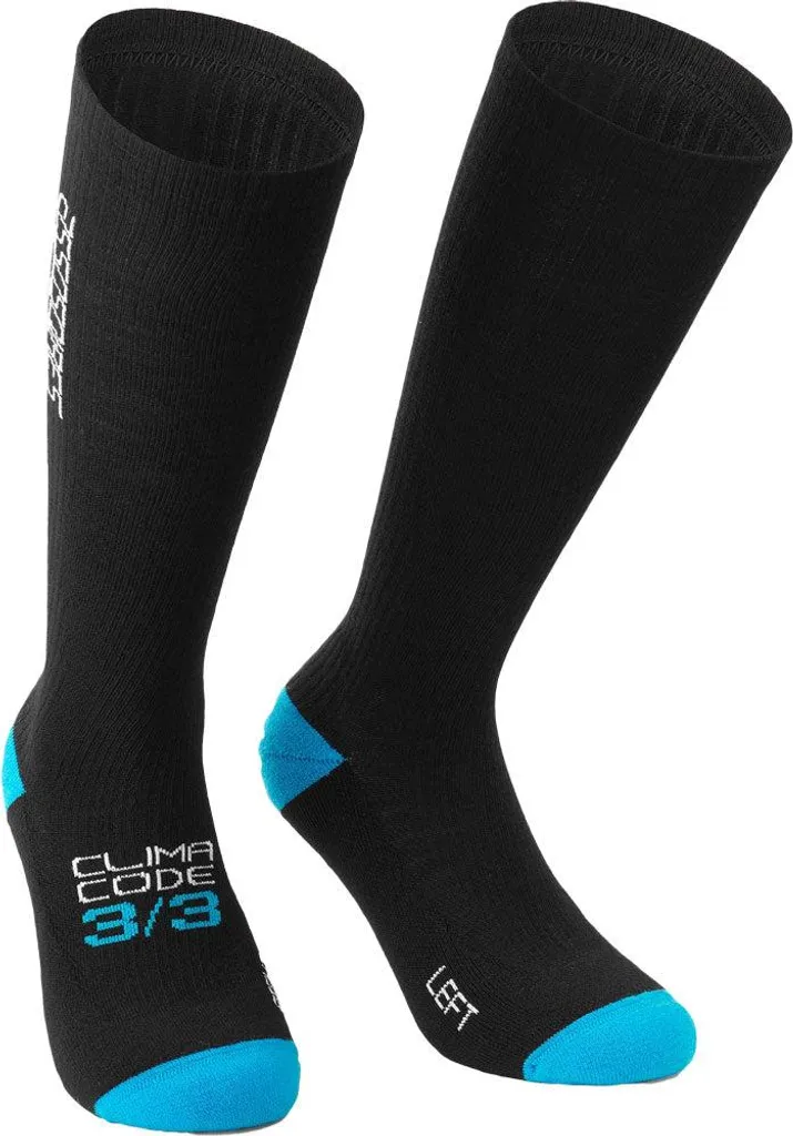 Assos Ultraz 3/3 Fugu Socks Chaussettes Hiver Noir EU 43-46 pour Cyclisme