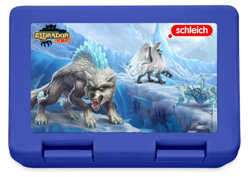 Spreadshirt Schleich Eldrador Creatures Eiswelt Brotdose Lunchbox, One size, Royalblau