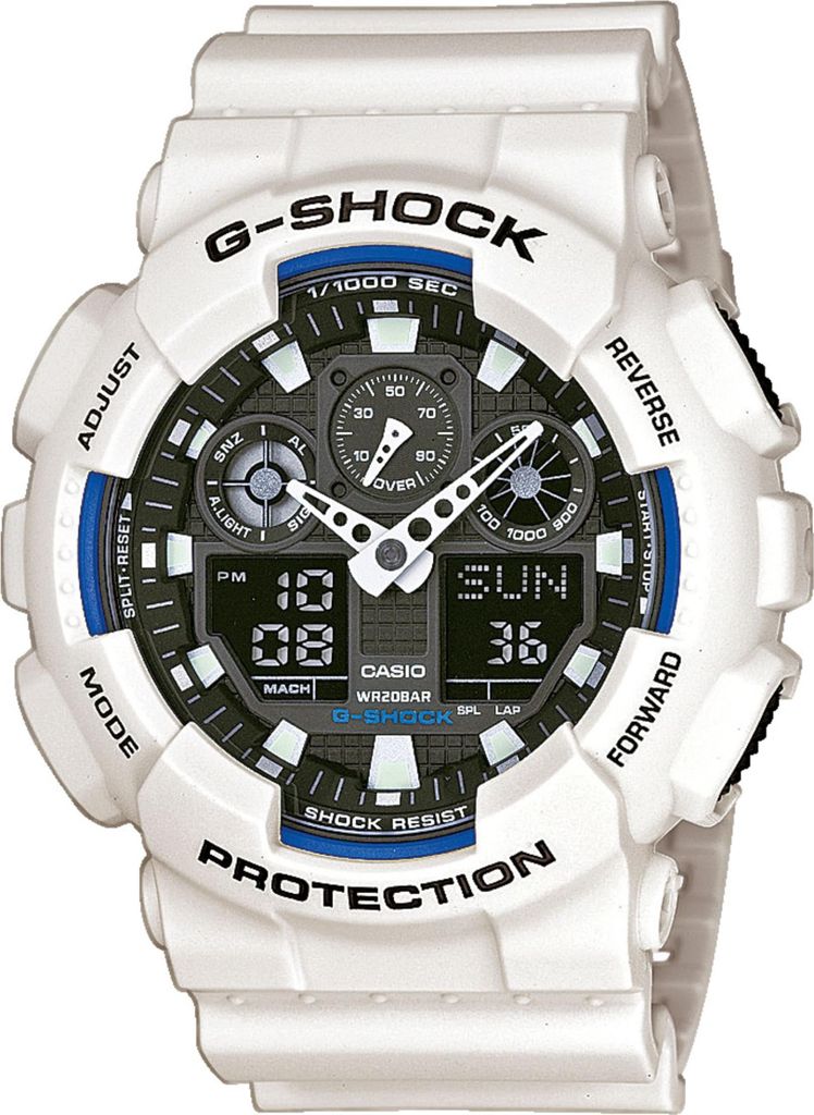 Casio GA-100B-7AER G-Shock analoog-digitaal horloge Productafbeelding 