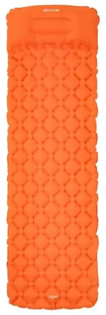 Matelas Gonflable de Camping Loap Jerone Orange - Couchage Appoint Pliable