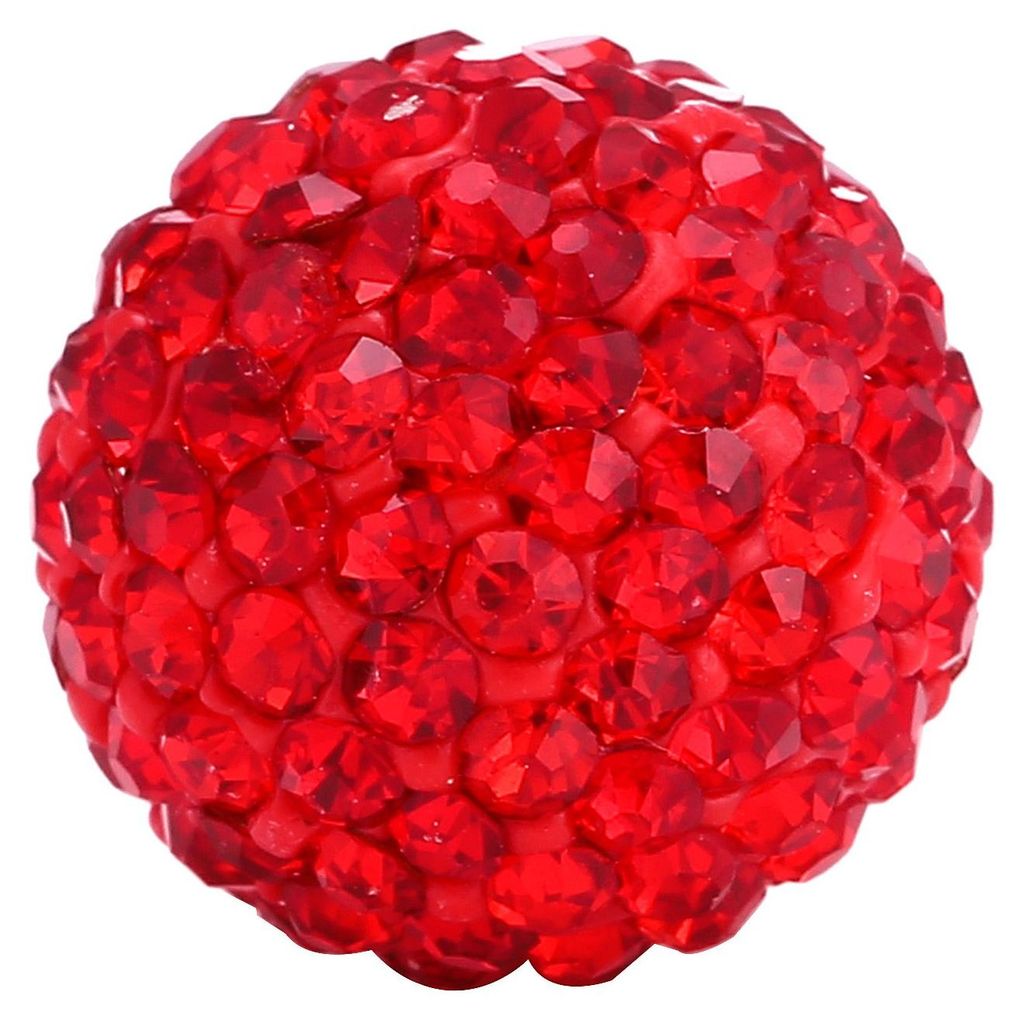Morella® Dames, Engels, klankbol, zirkonia, rood, diameter Productafbeelding 