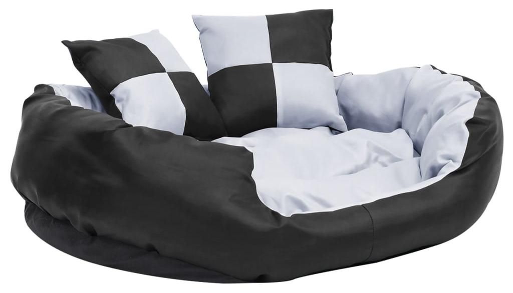 vidaXL Coussin réversible et lavable pour chien Gris et Image du produit 
